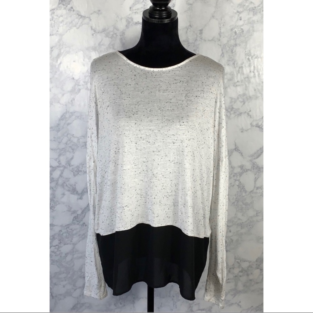 ✨Express Long Sleeve Grey SlubTop Sz M🫶